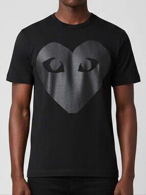 Comme Des Garcons Black Cotton Tee L